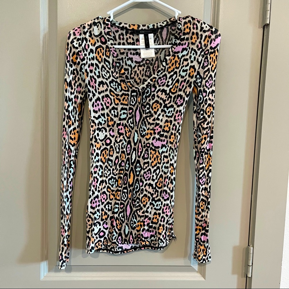 BCBG Leopard Top